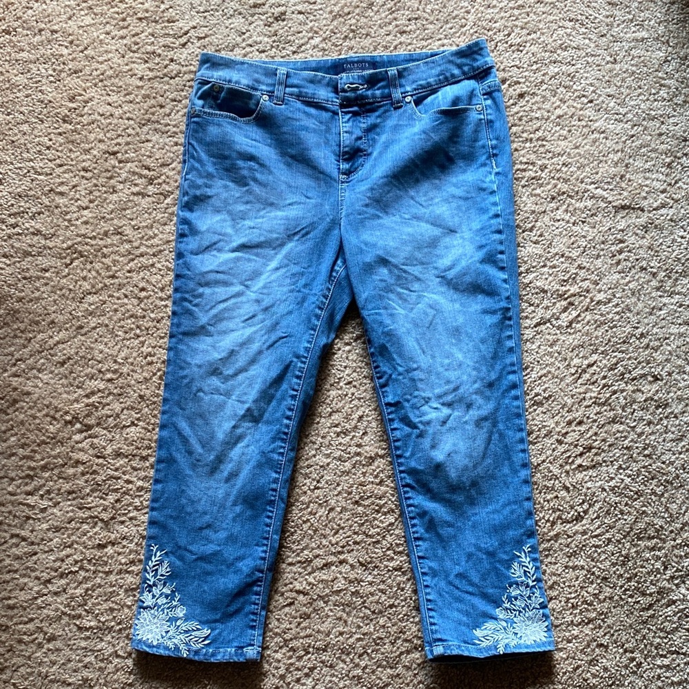 Talbots Simply Flattering Crop Jeans